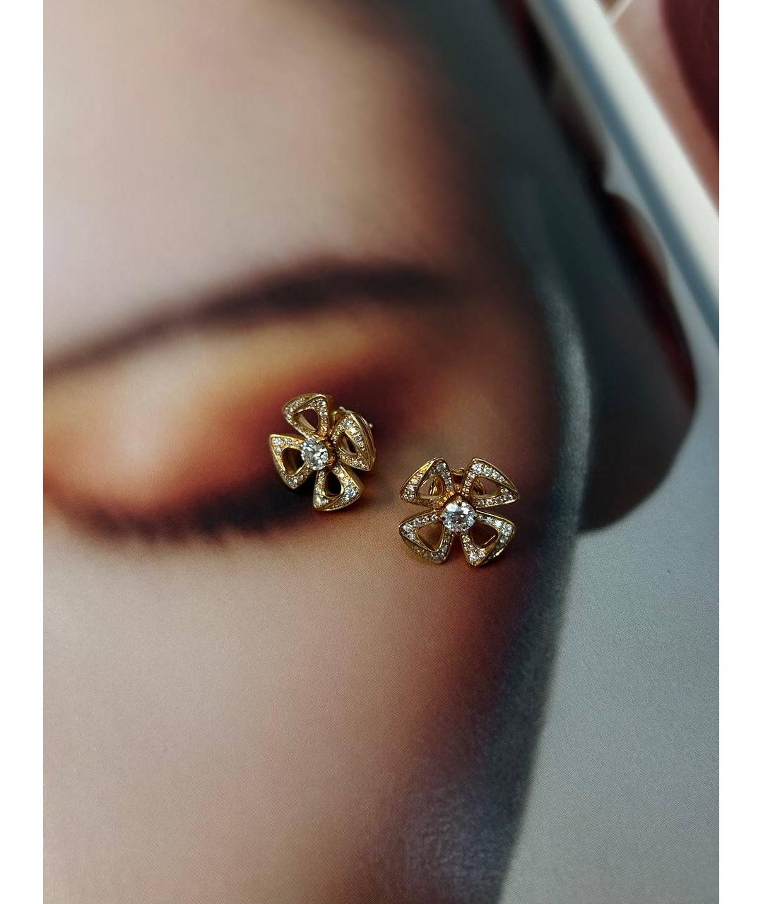 BVLGARI Золотые серьги из розового золота, фото 3