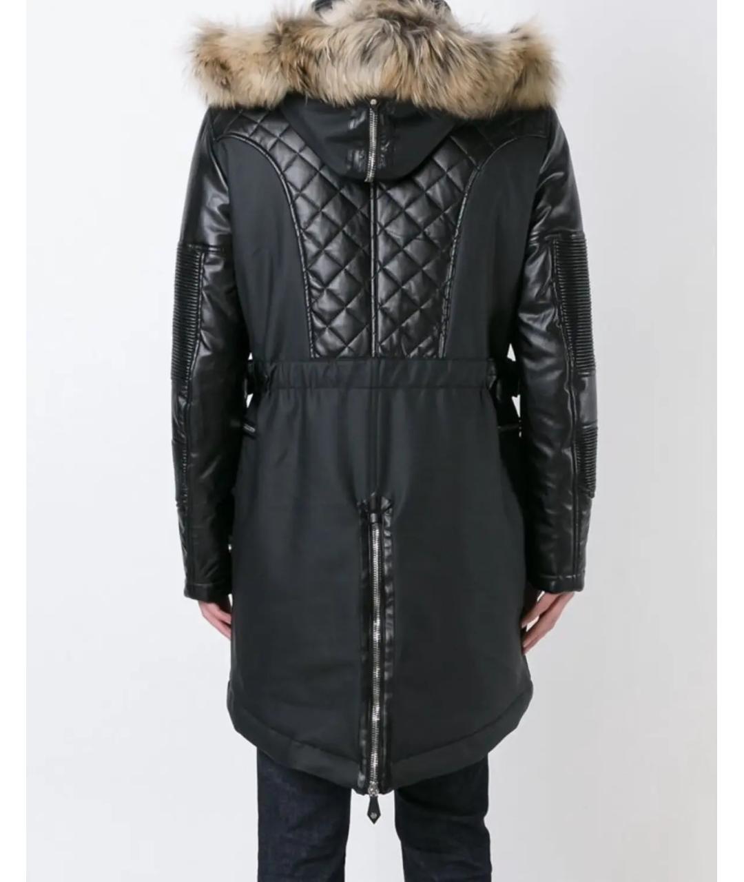 PHILIPP PLEIN Черная полиамидовая парка, фото 8