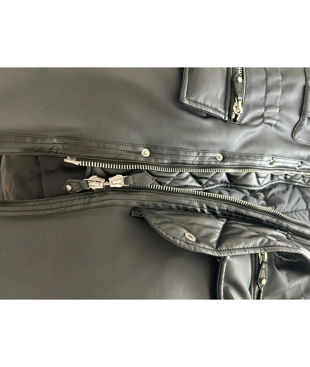 PHILIPP PLEIN Черная полиамидовая парка, фото 6