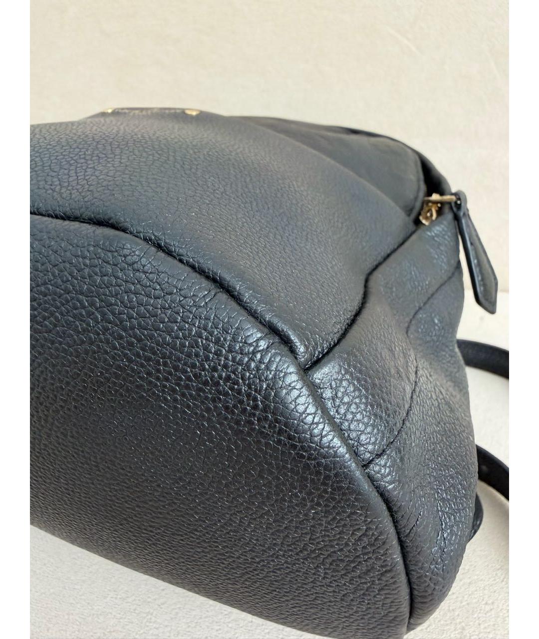 LOUIS VUITTON Черный кожаный рюкзак, фото 6