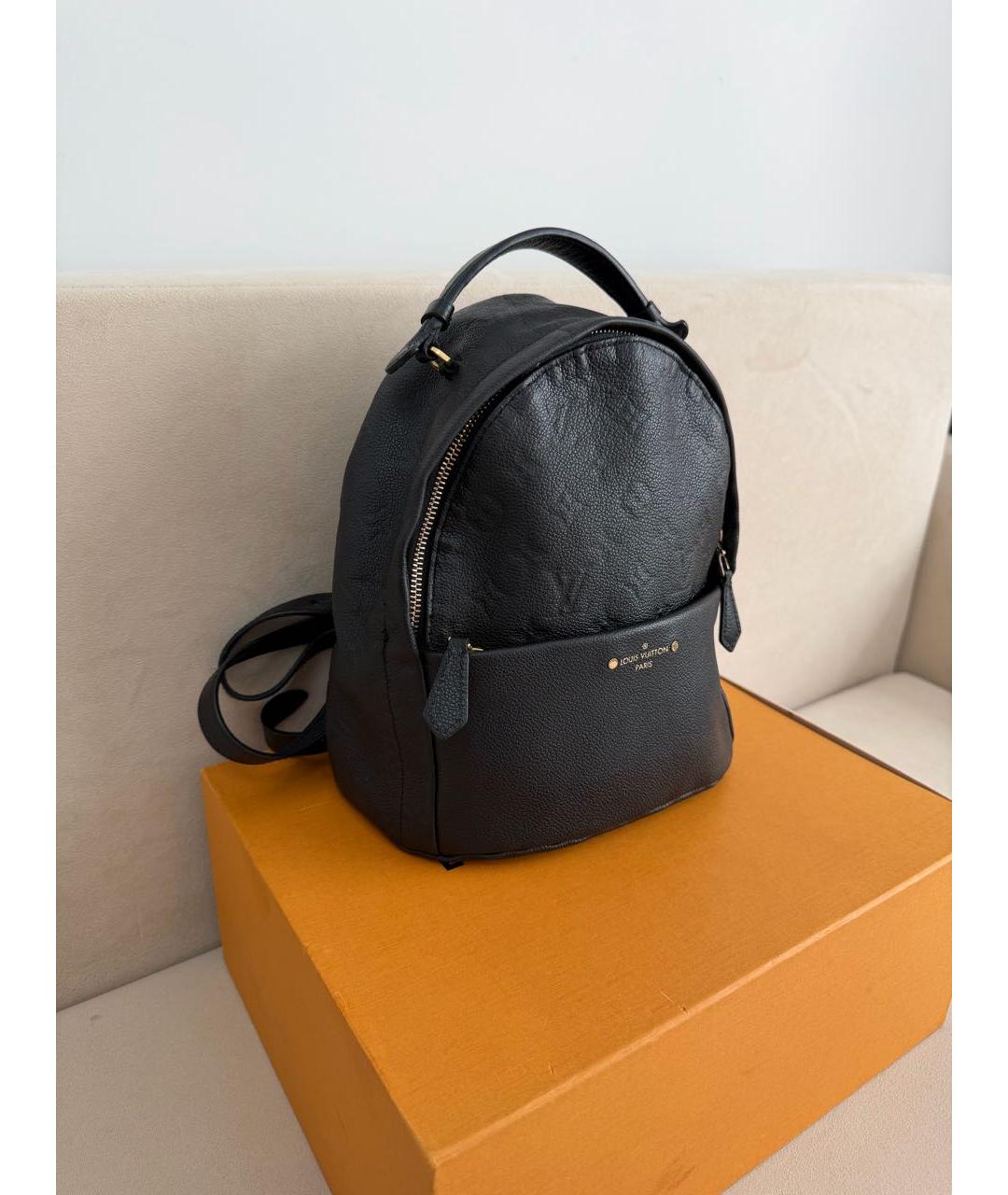 LOUIS VUITTON Черный кожаный рюкзак, фото 2