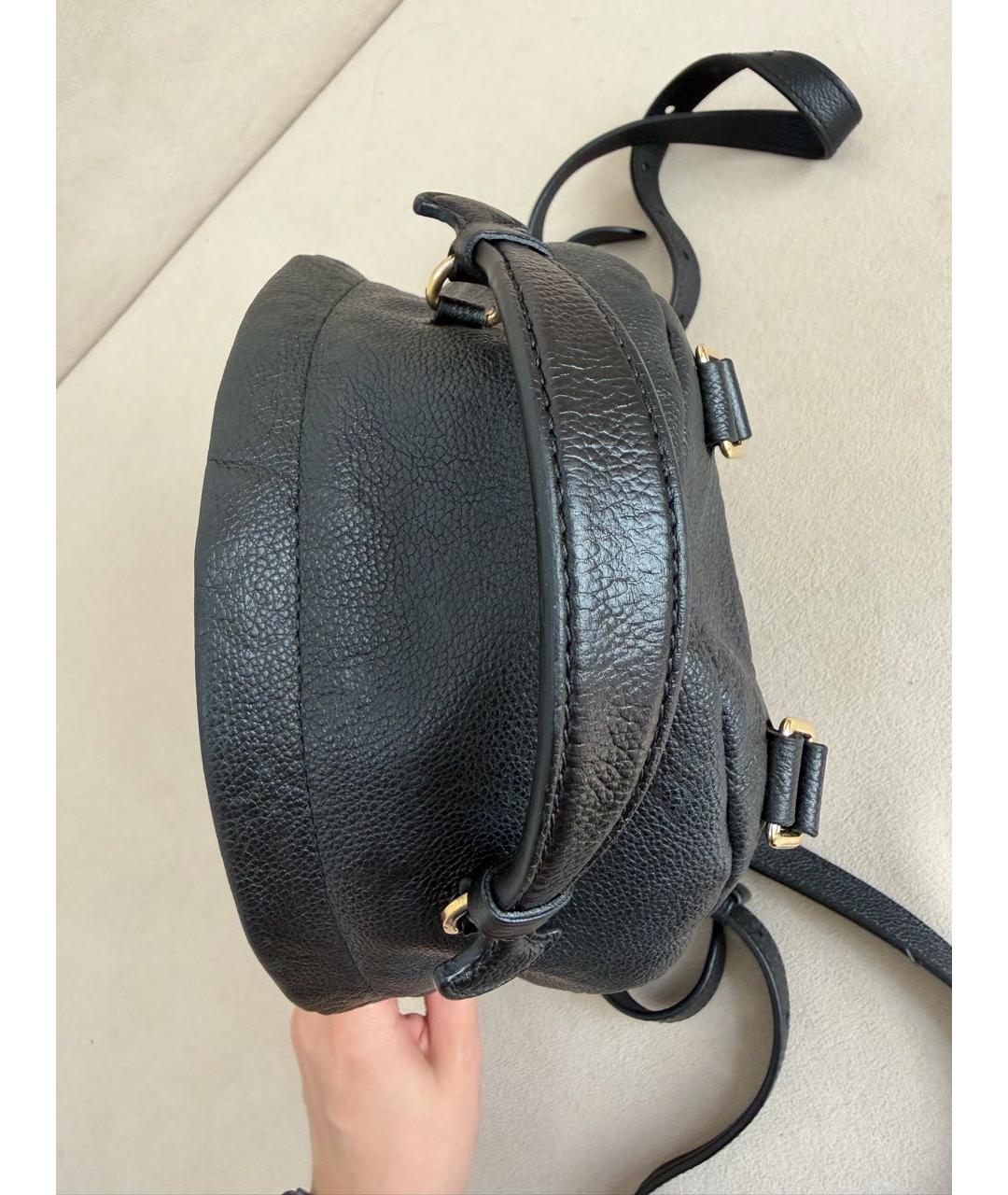 LOUIS VUITTON Черный кожаный рюкзак, фото 8