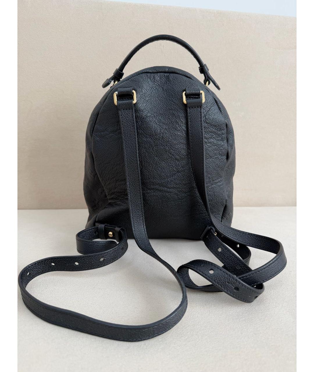 LOUIS VUITTON Черный кожаный рюкзак, фото 3