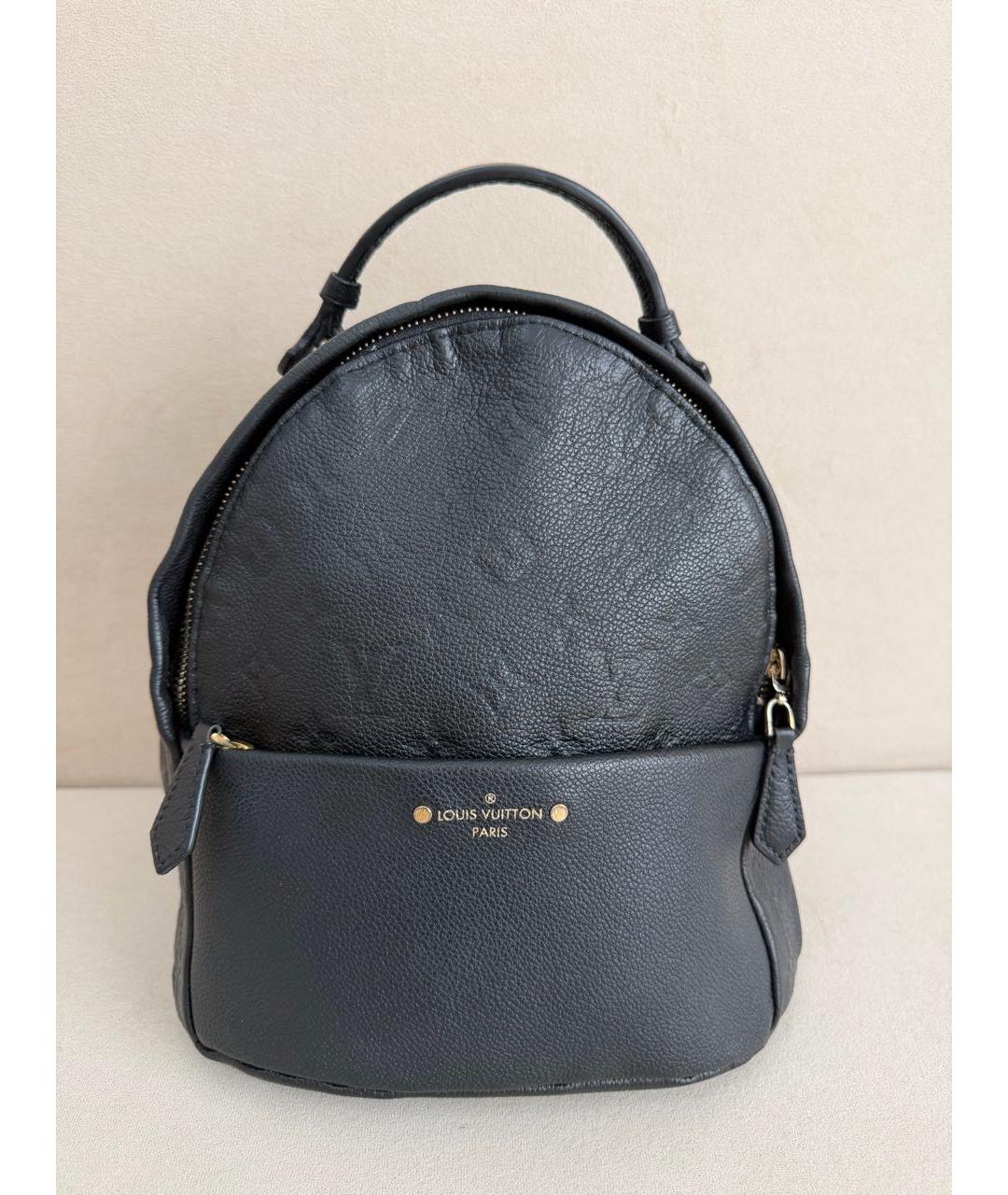 LOUIS VUITTON Черный кожаный рюкзак, фото 9