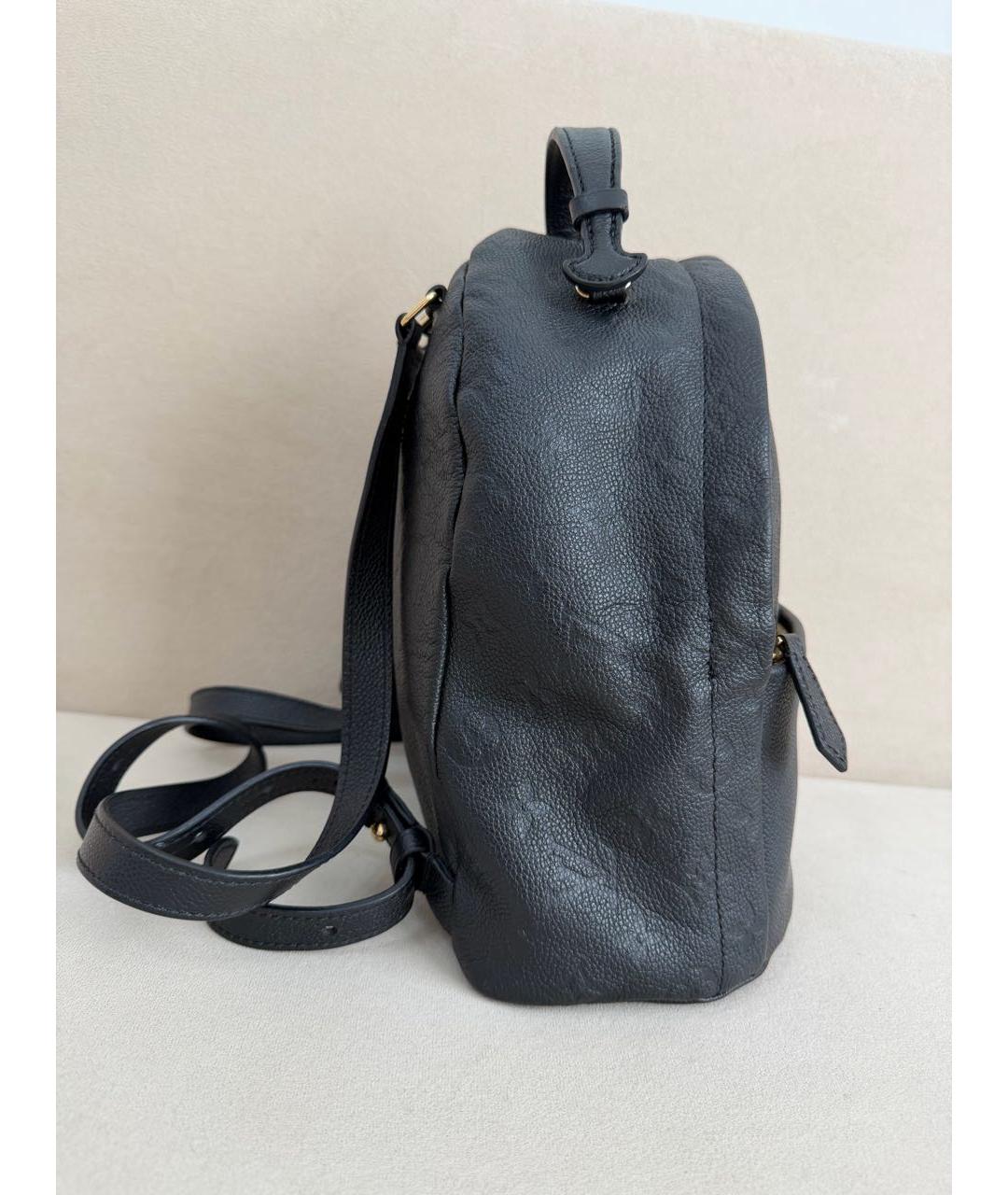 LOUIS VUITTON Черный кожаный рюкзак, фото 7