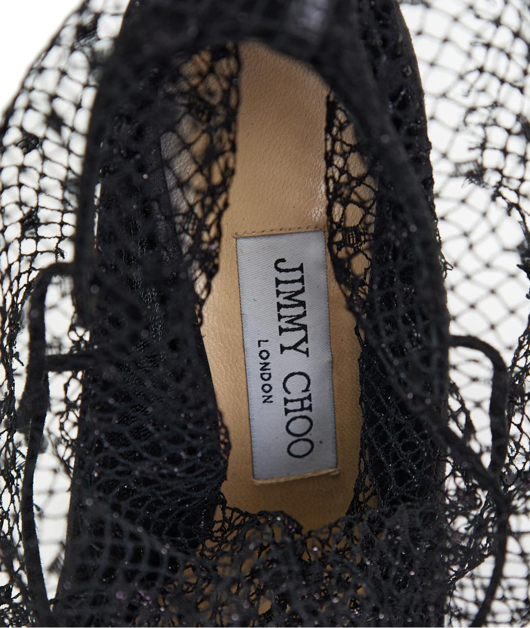 JIMMY CHOO Черные замшевые туфли, фото 5