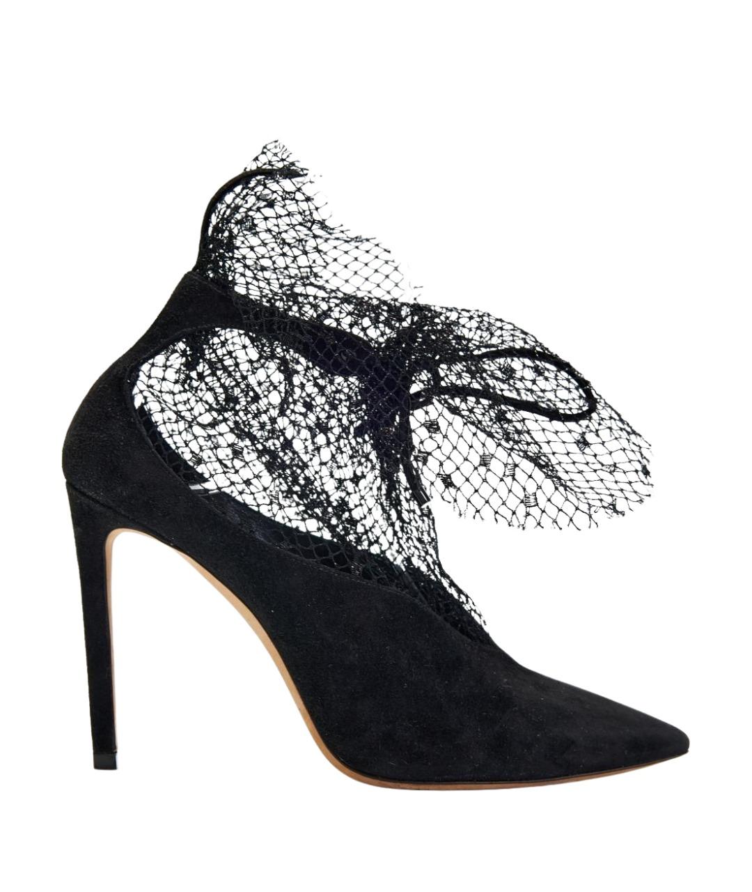 JIMMY CHOO Черные замшевые туфли, фото 1