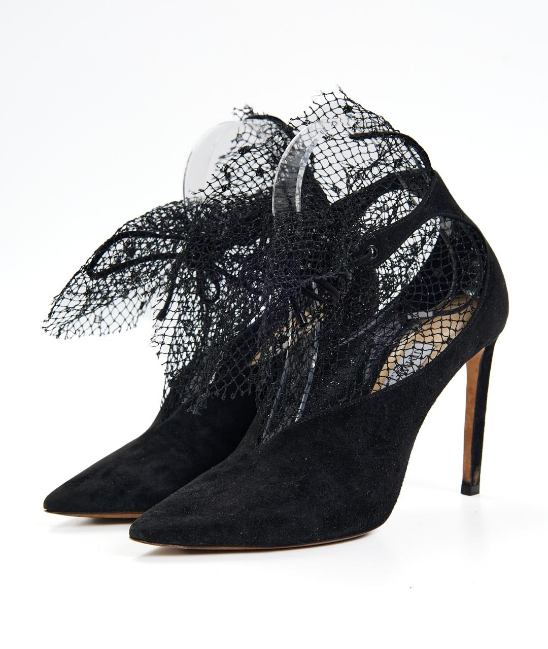 JIMMY CHOO Черные замшевые туфли, фото 2