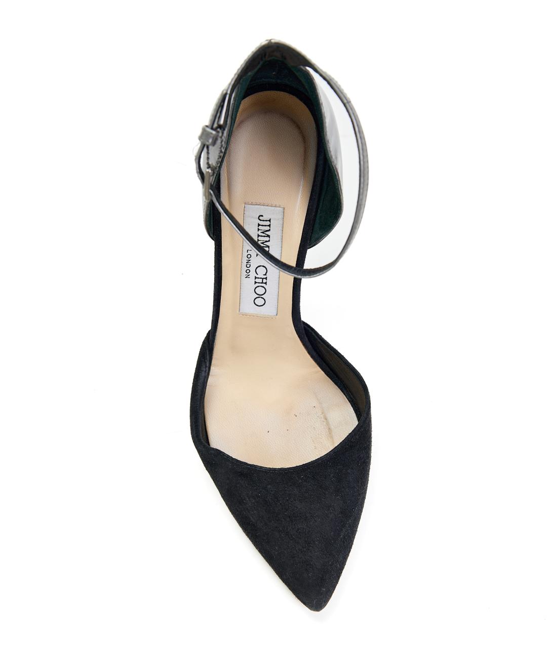 JIMMY CHOO Черные замшевые туфли, фото 3