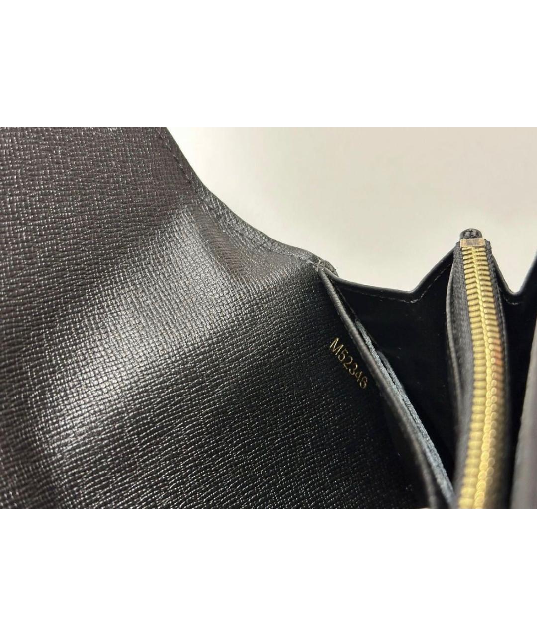 LOUIS VUITTON Черный кошелек из лакированной кожи, фото 5