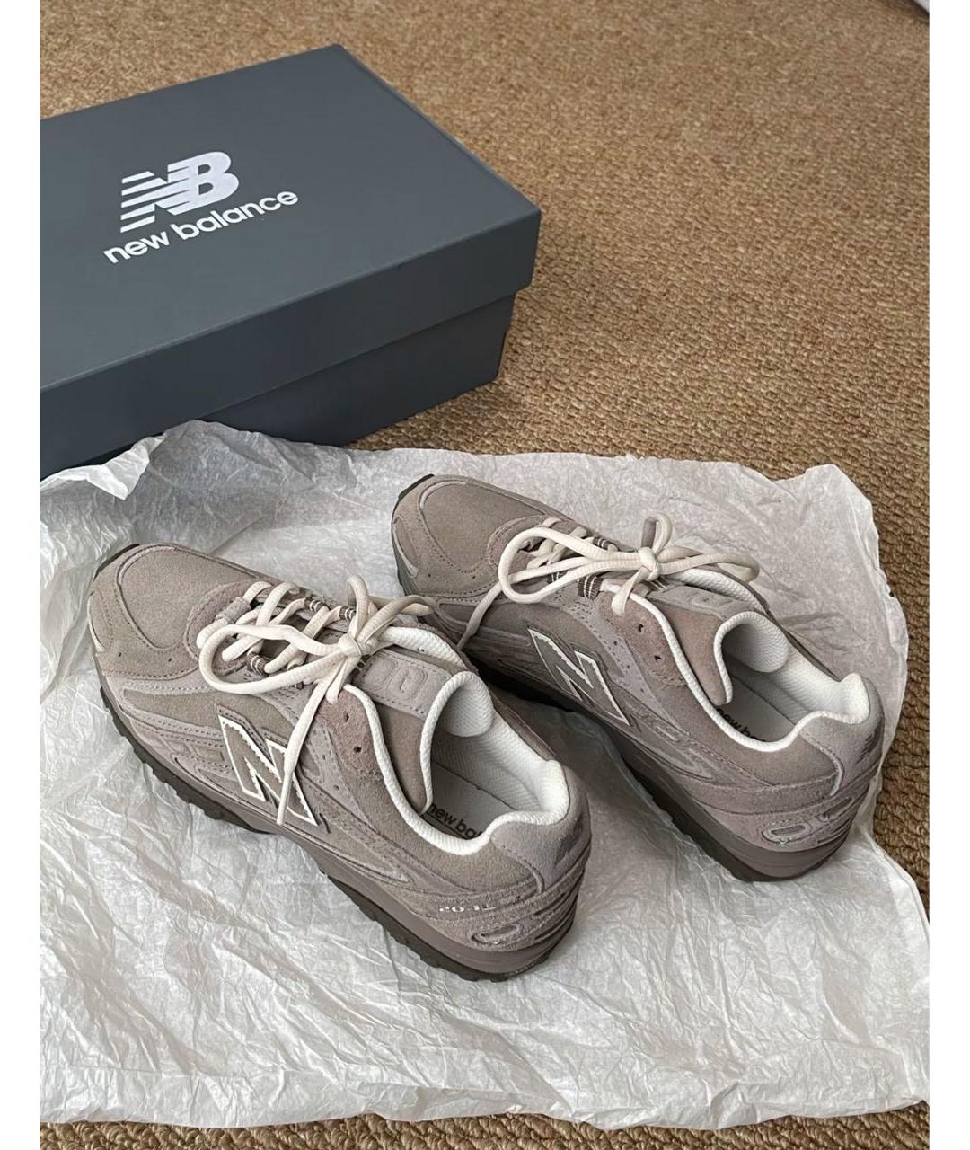 NEW BALANCE Коричневые замшевые кроссовки, фото 5