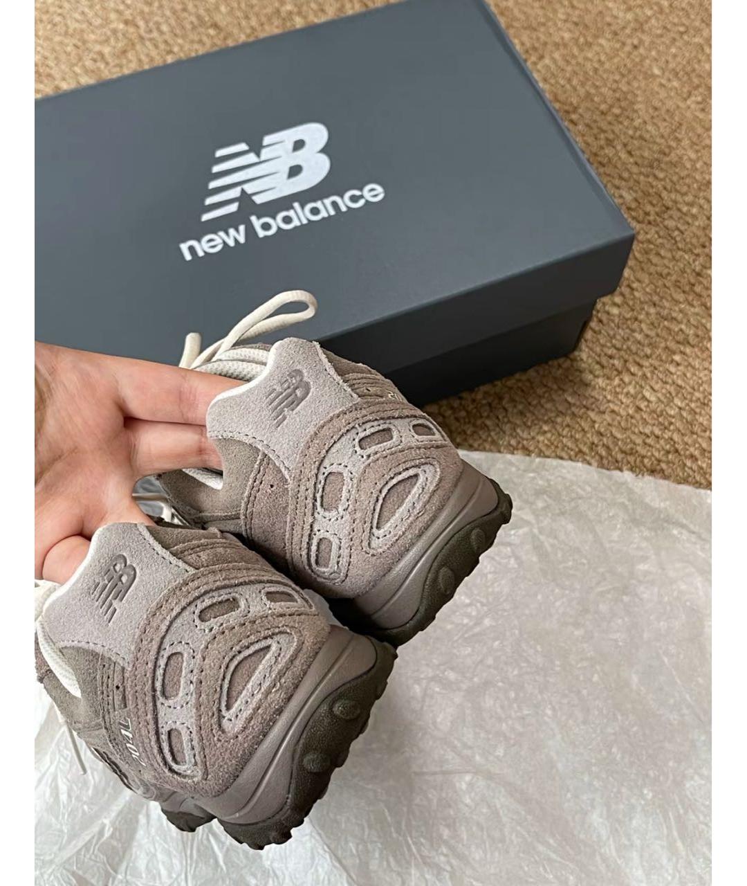 NEW BALANCE Коричневые замшевые кроссовки, фото 7