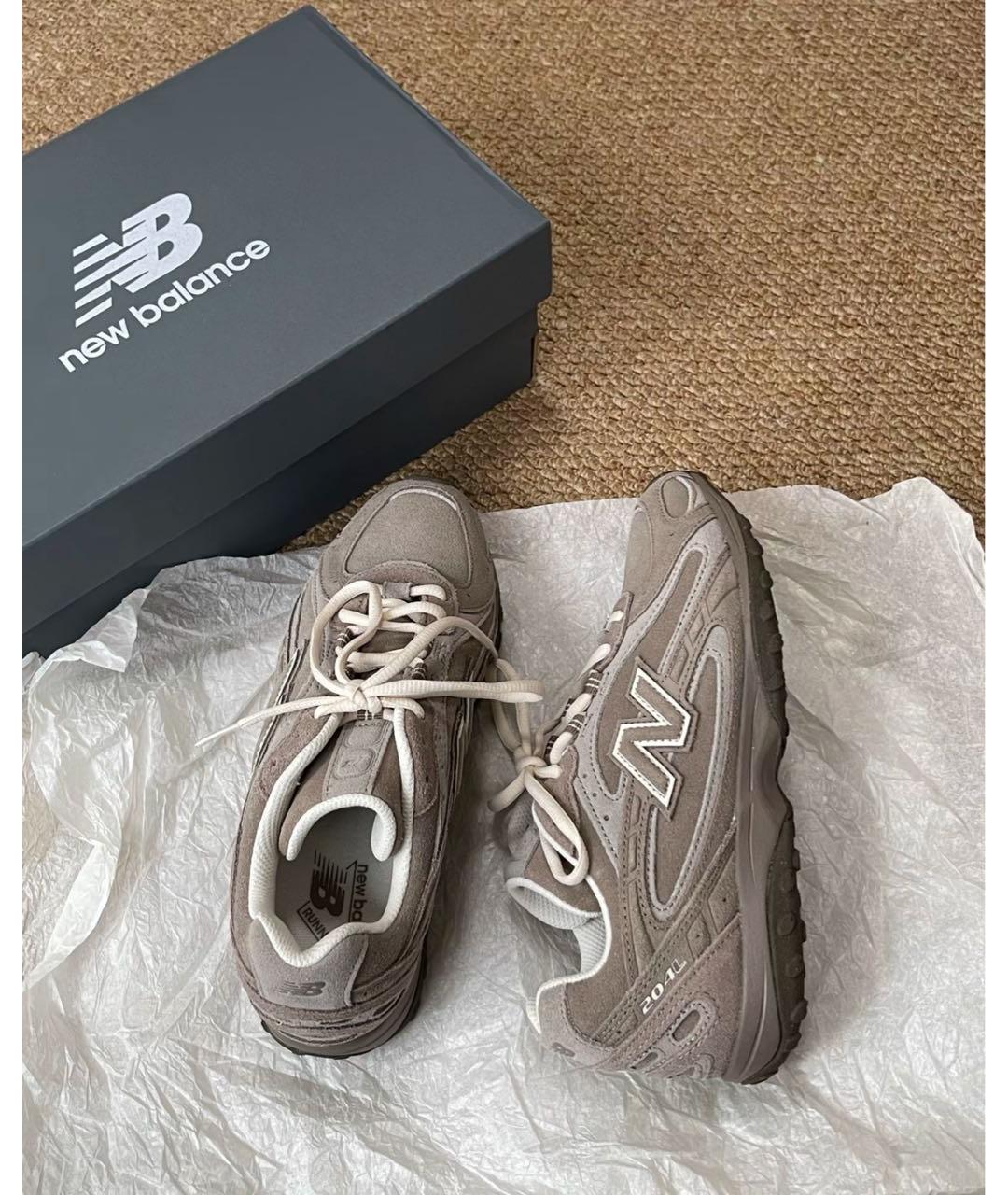 NEW BALANCE Коричневые замшевые кроссовки, фото 8