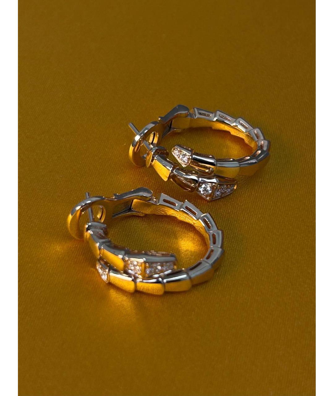 BVLGARI Золотые серьги из розового золота, фото 7