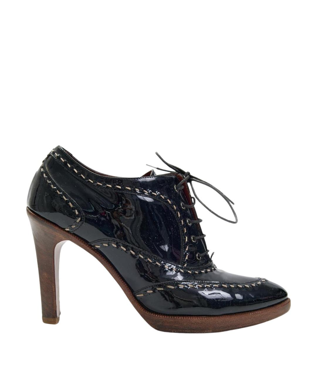 BOTTEGA VENETA Черные туфли из лакированной кожи, фото 1