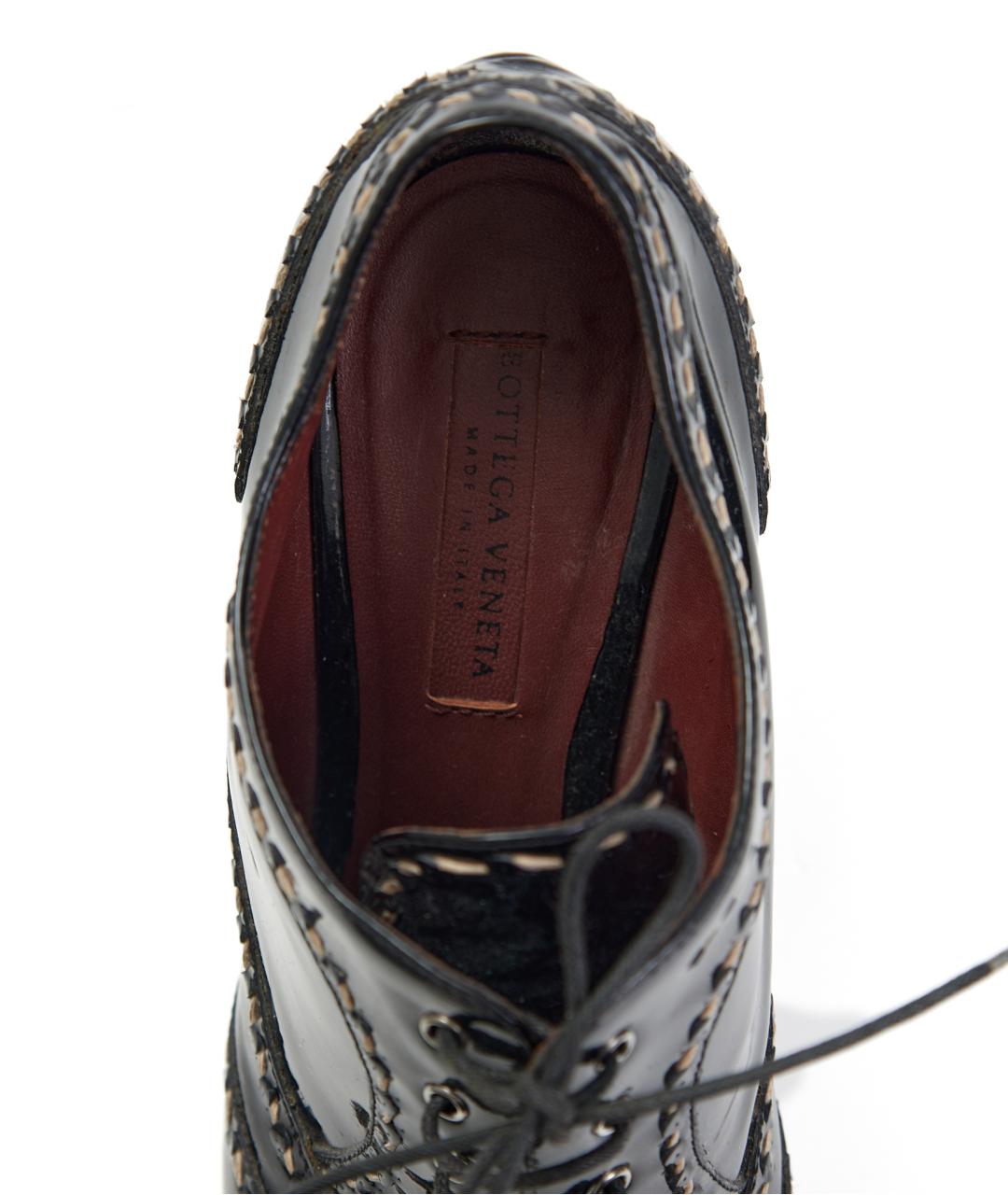 BOTTEGA VENETA Черные туфли из лакированной кожи, фото 3
