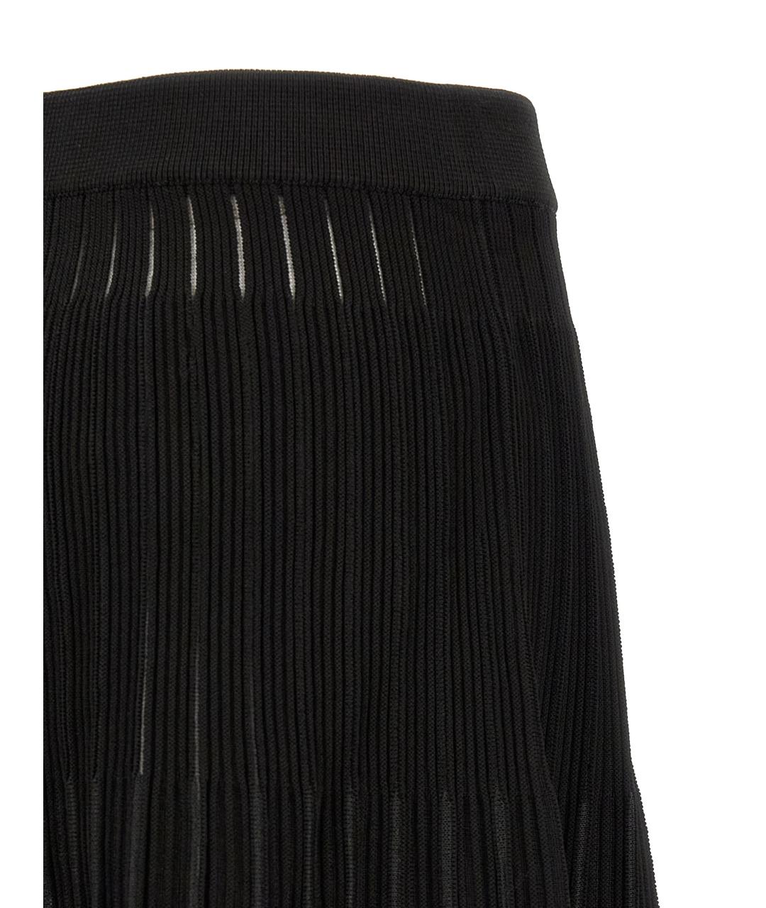 BALMAIN Черная вискозная юбка мини, фото 4