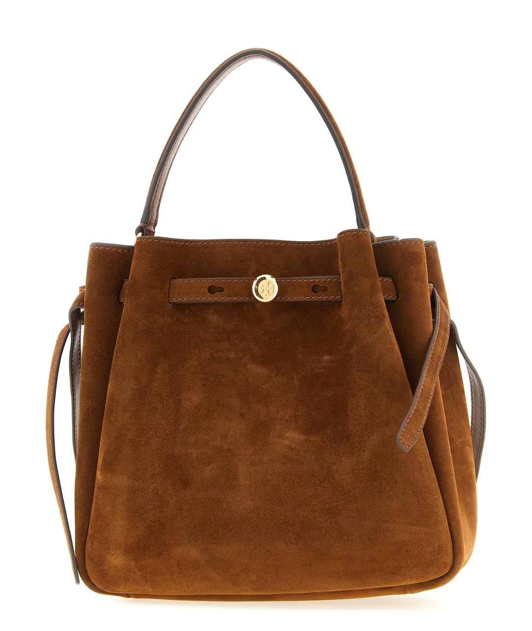 TORY BURCH Коричневая кожаная сумка через плечо, фото 1