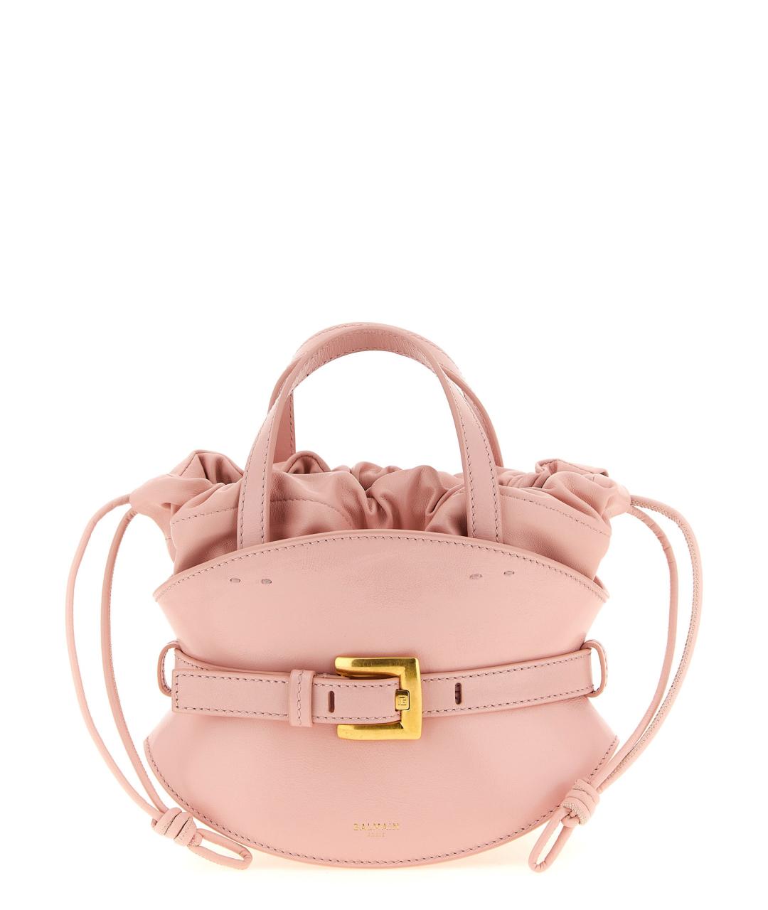 BALMAIN Розовая кожаная сумка тоут, фото 1