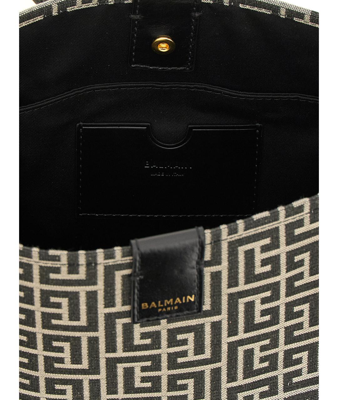BALMAIN Белая хлопковая сумка тоут, фото 4