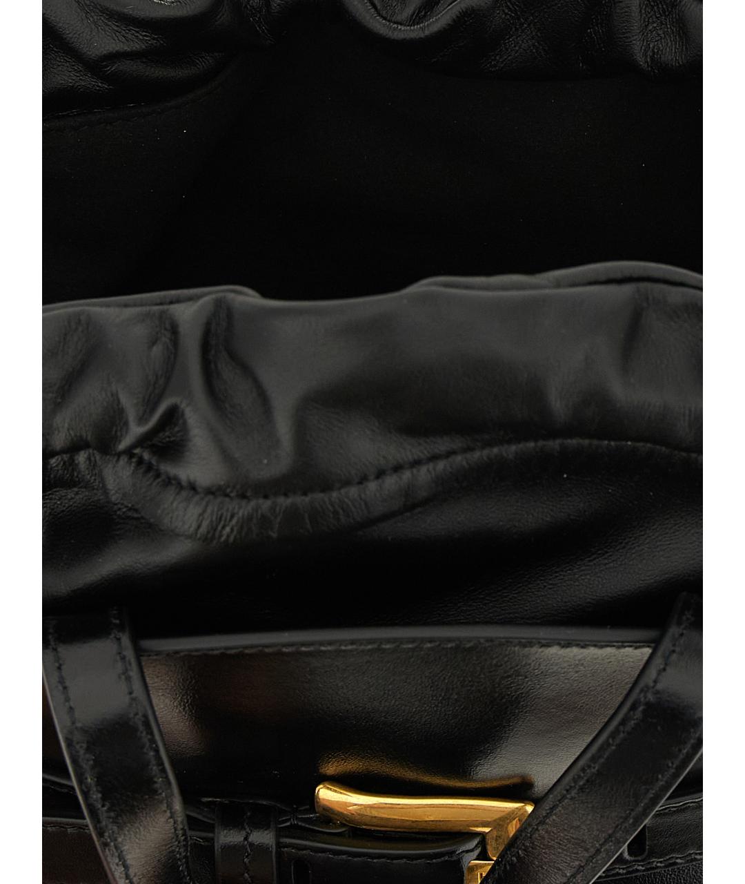 BALMAIN Черная кожаная сумка тоут, фото 4