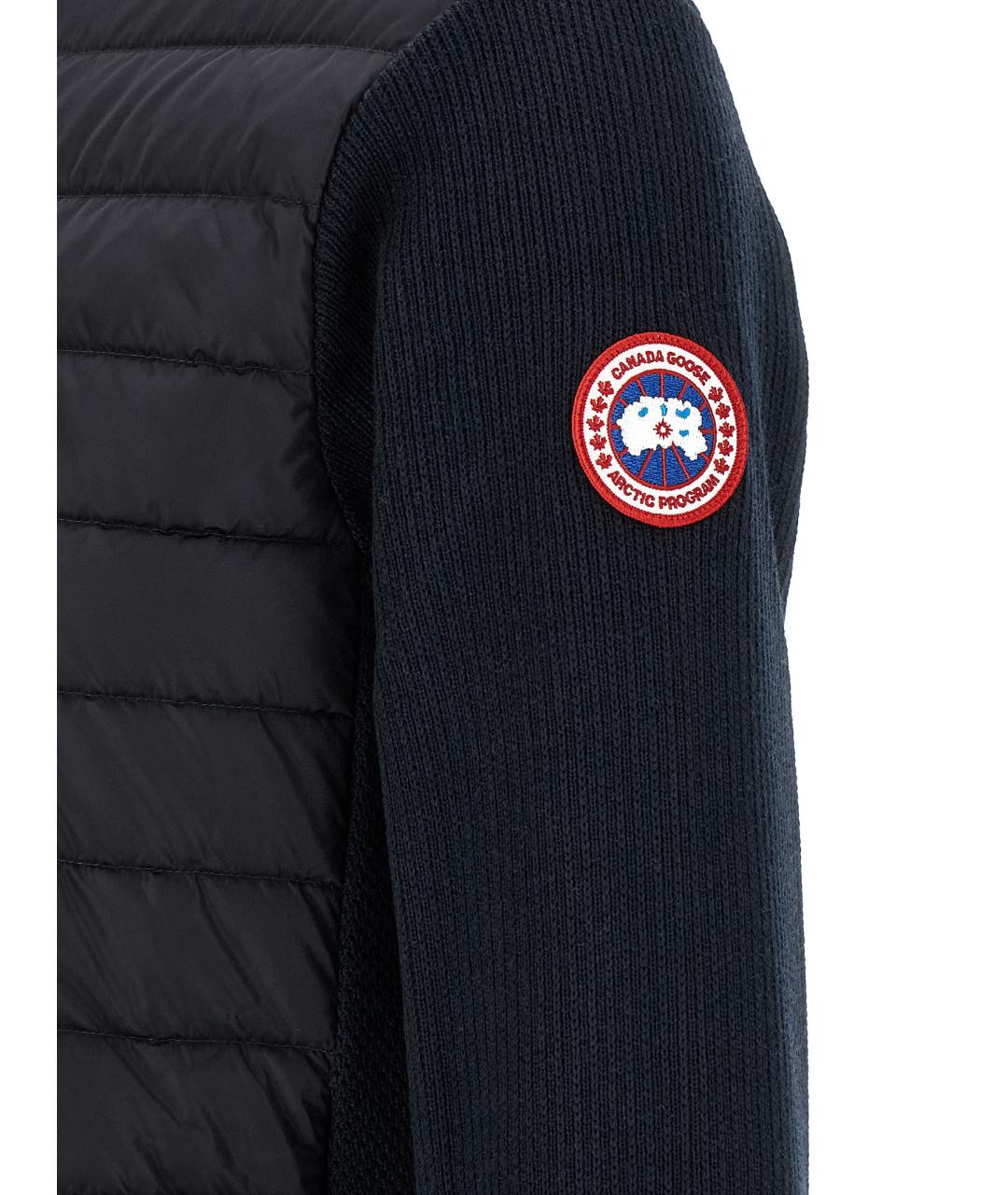 CANADA GOOSE Черная шерстяная куртка, фото 5