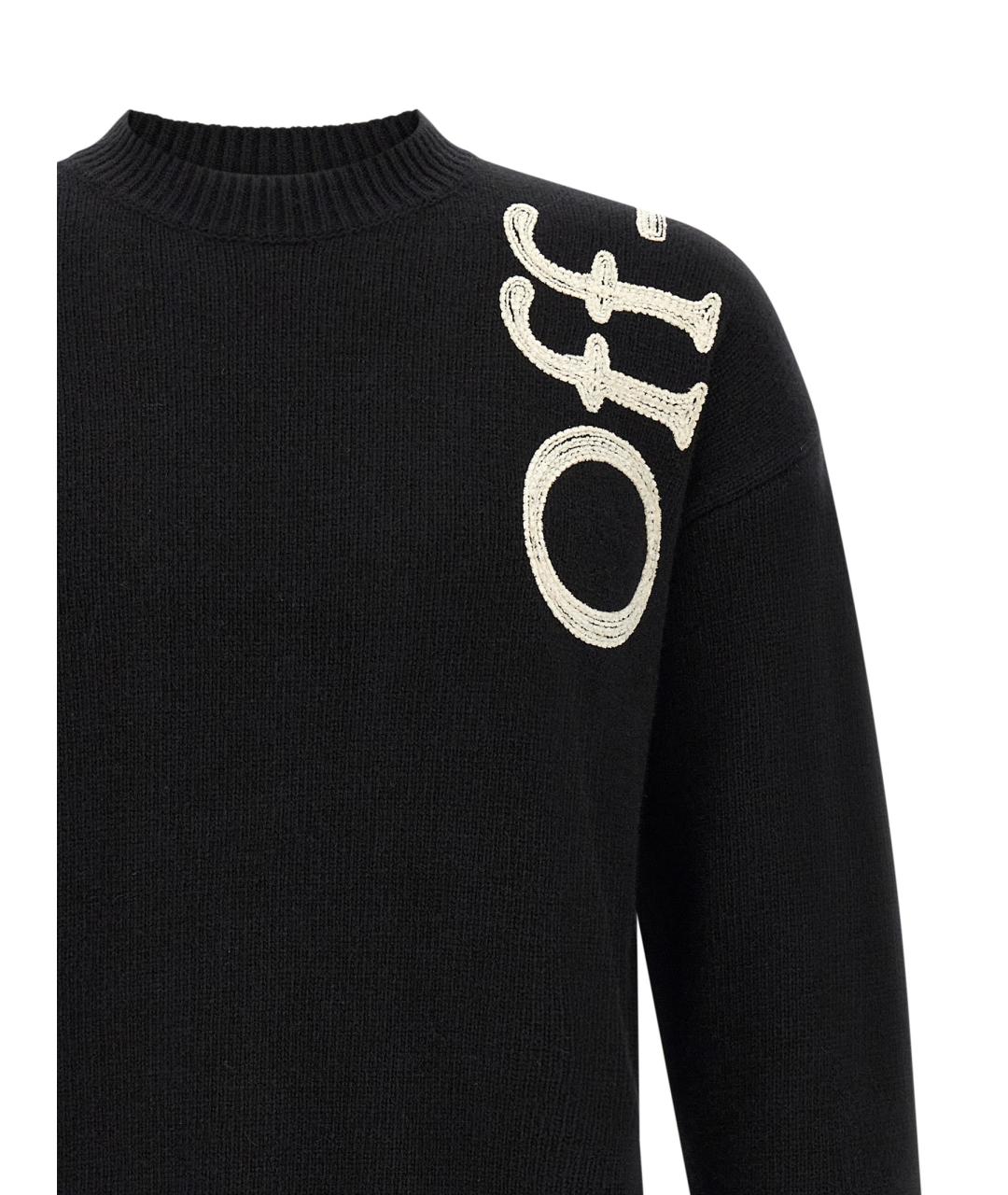 OFF-WHITE Белый шерстяной джемпер / свитер, фото 3