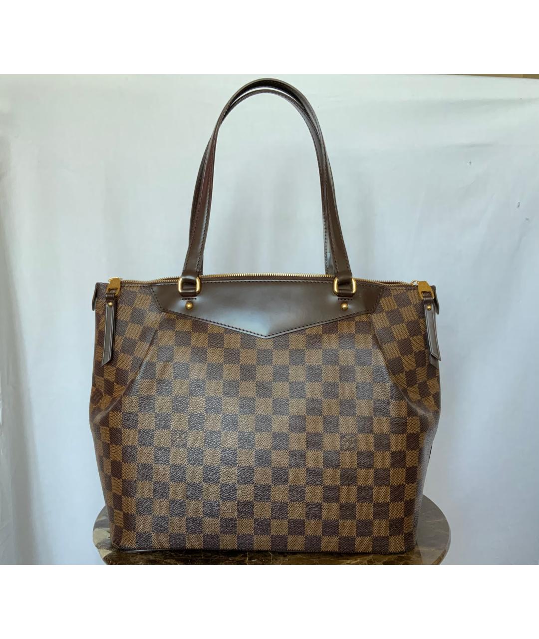 LOUIS VUITTON Коричневая канва сумка тоут, фото 2