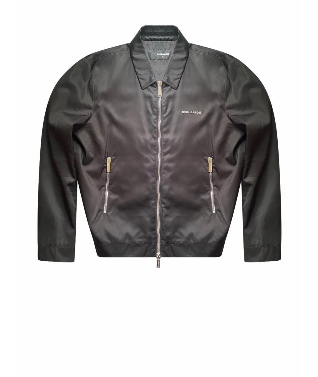 DSQUARED2 Черная атласная куртка, фото 1