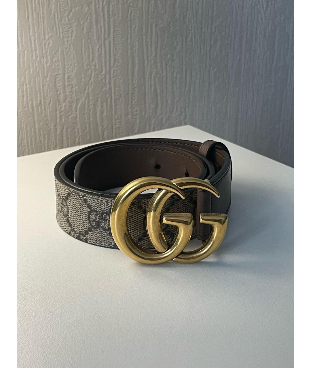 GUCCI Коричневый кожаный ремень, фото 5