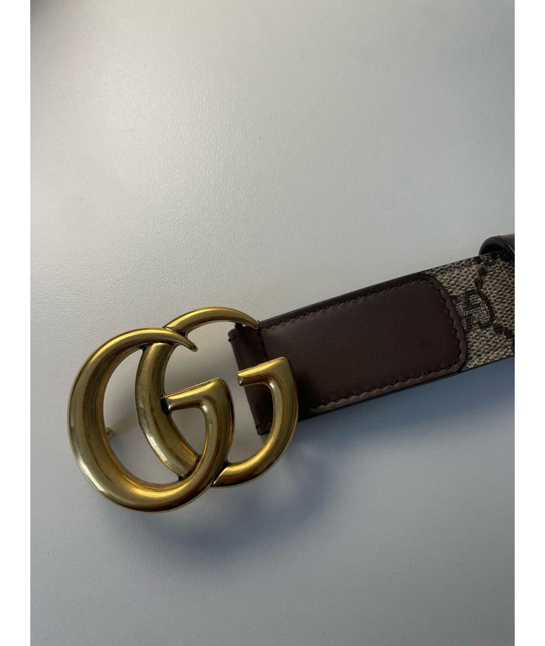 GUCCI Коричневый кожаный ремень, фото 2