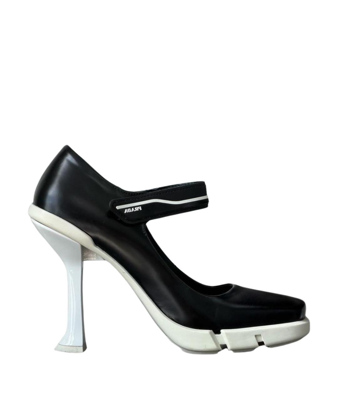 PRADA Черные туфли из лакированной кожи, фото 1