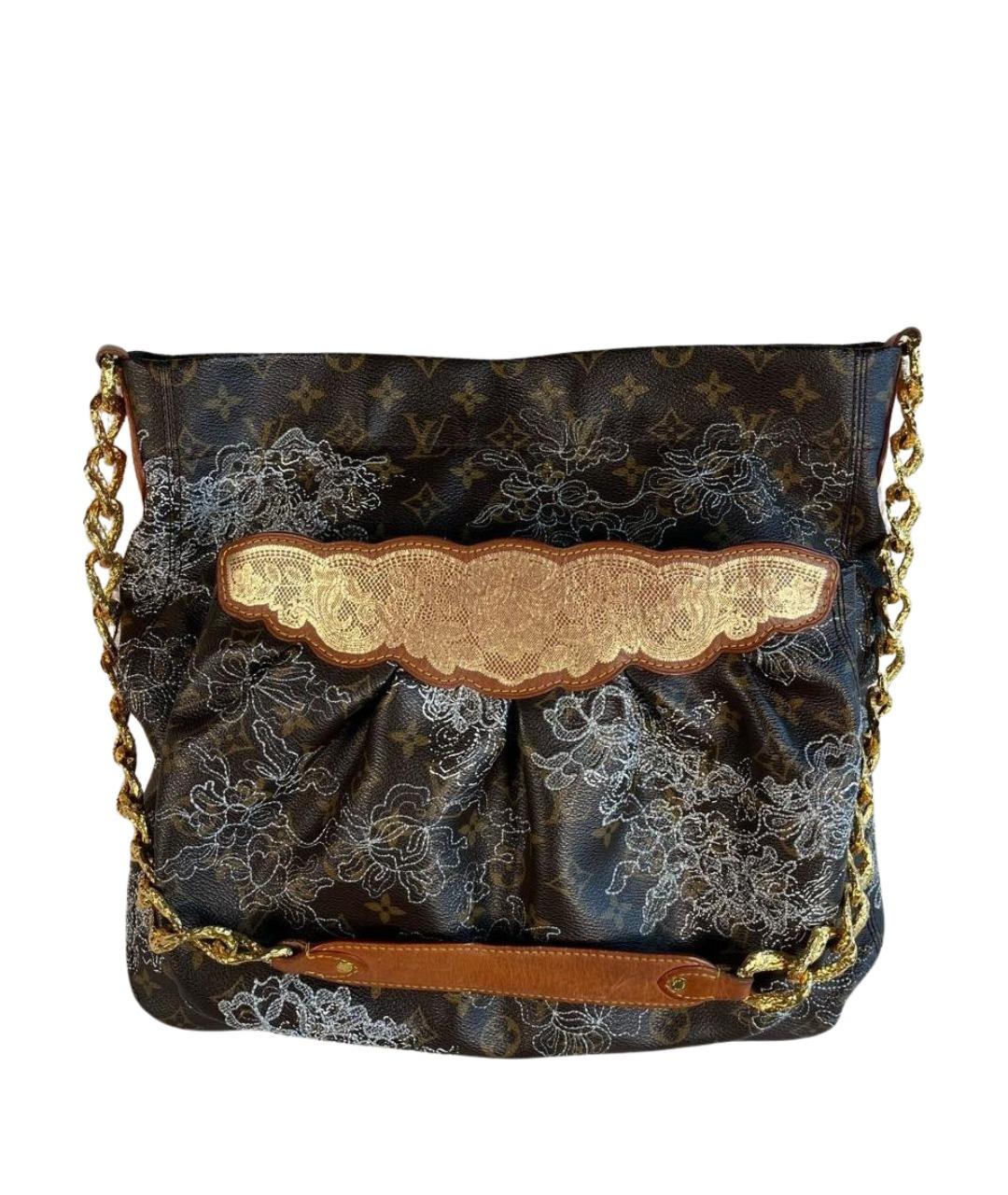 LOUIS VUITTON Коричневая канва сумка через плечо, фото 1