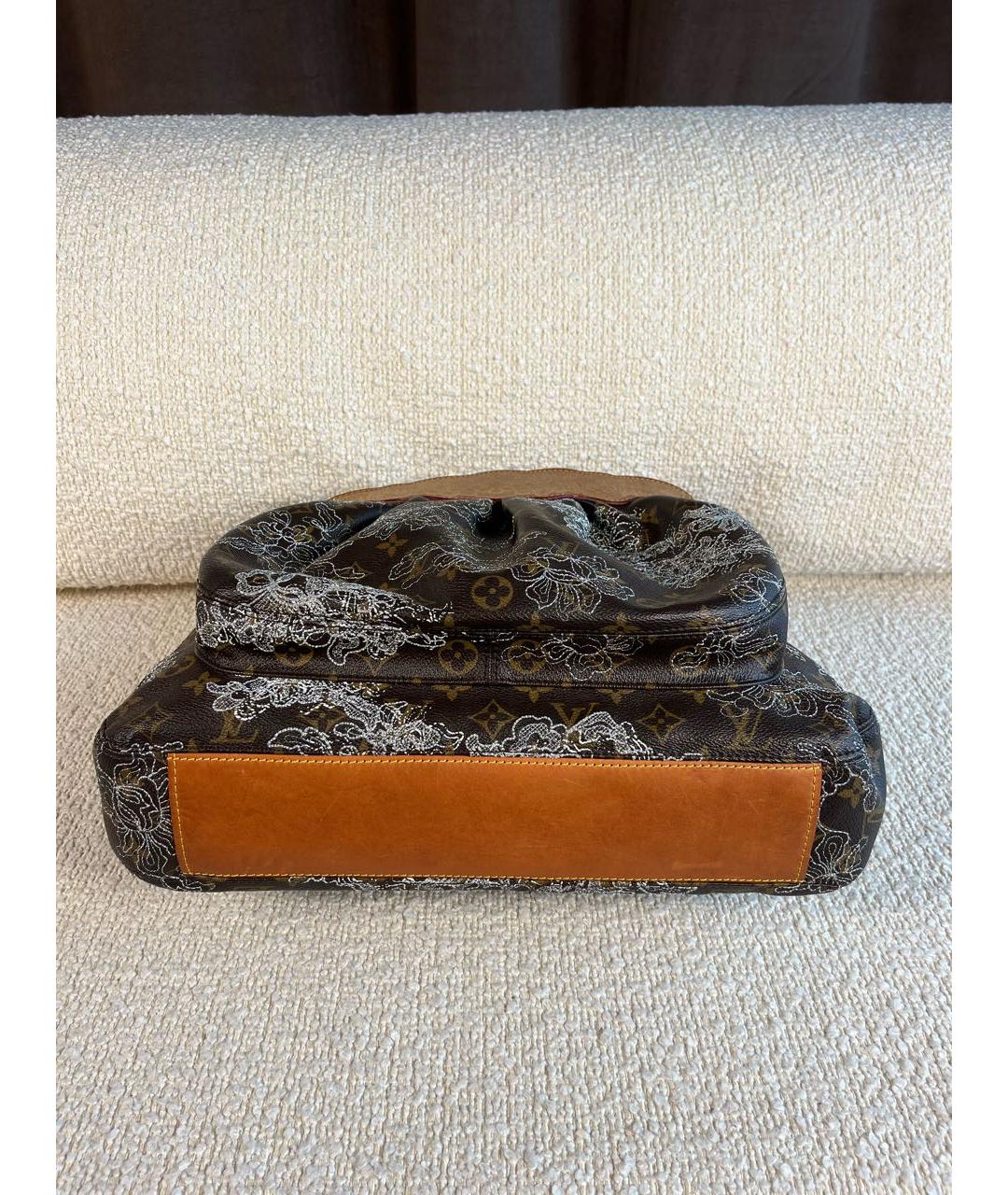 LOUIS VUITTON Коричневая канва сумка через плечо, фото 6