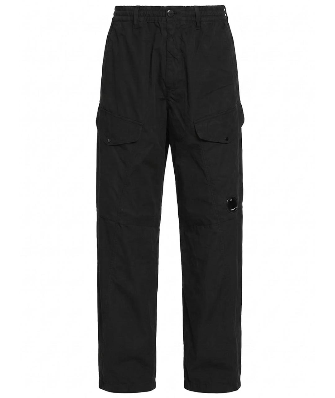 CP COMPANY Черные хлопковые повседневные брюки, фото 1