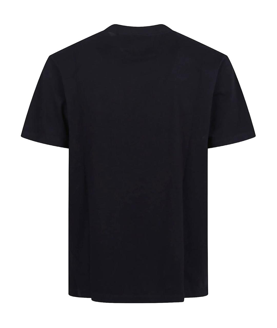 CP COMPANY Темно-синяя хлопковая футболка, фото 2