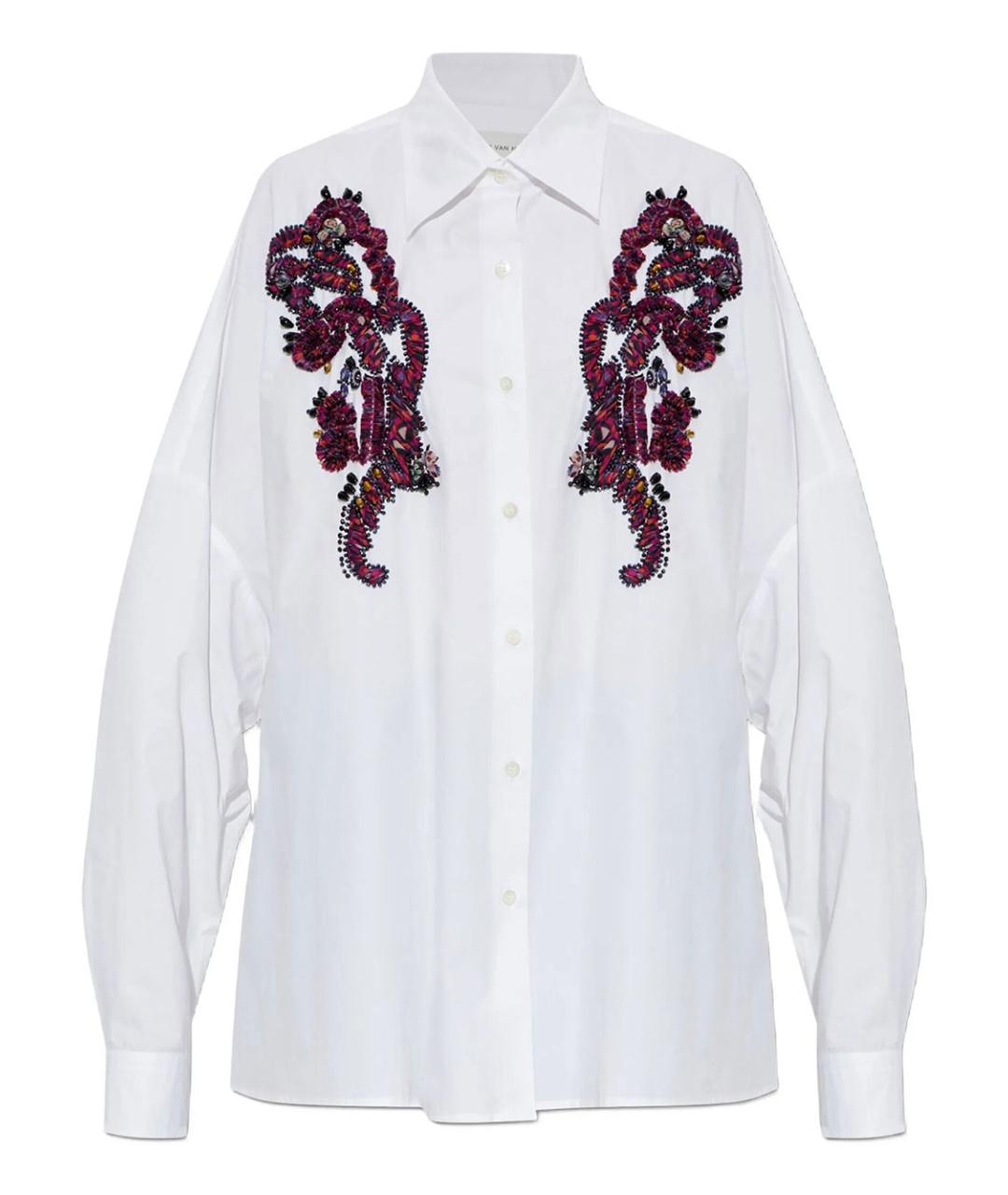DRIES VAN NOTEN Белая хлопковая рубашка, фото 1