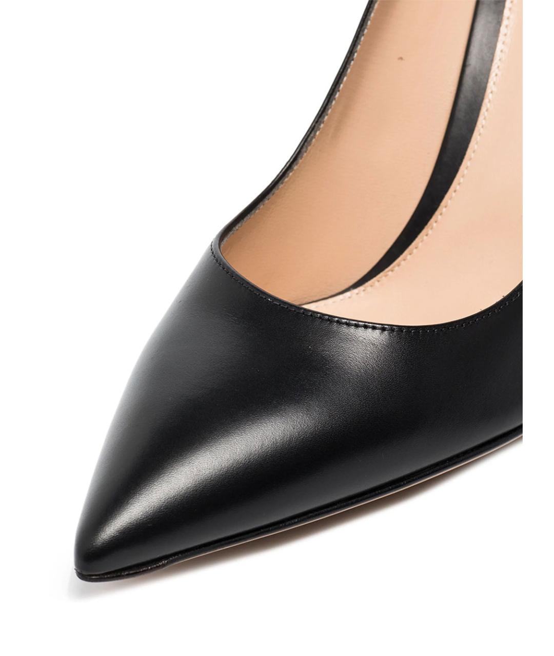 GIANVITO ROSSI Черные кожаные туфли, фото 3