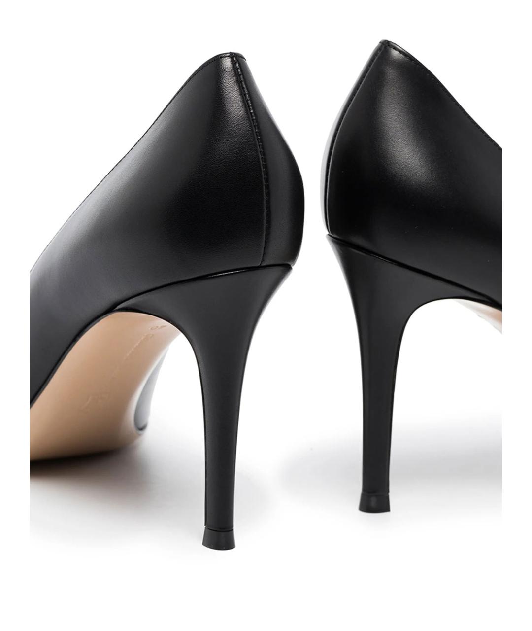 GIANVITO ROSSI Черные кожаные туфли, фото 4
