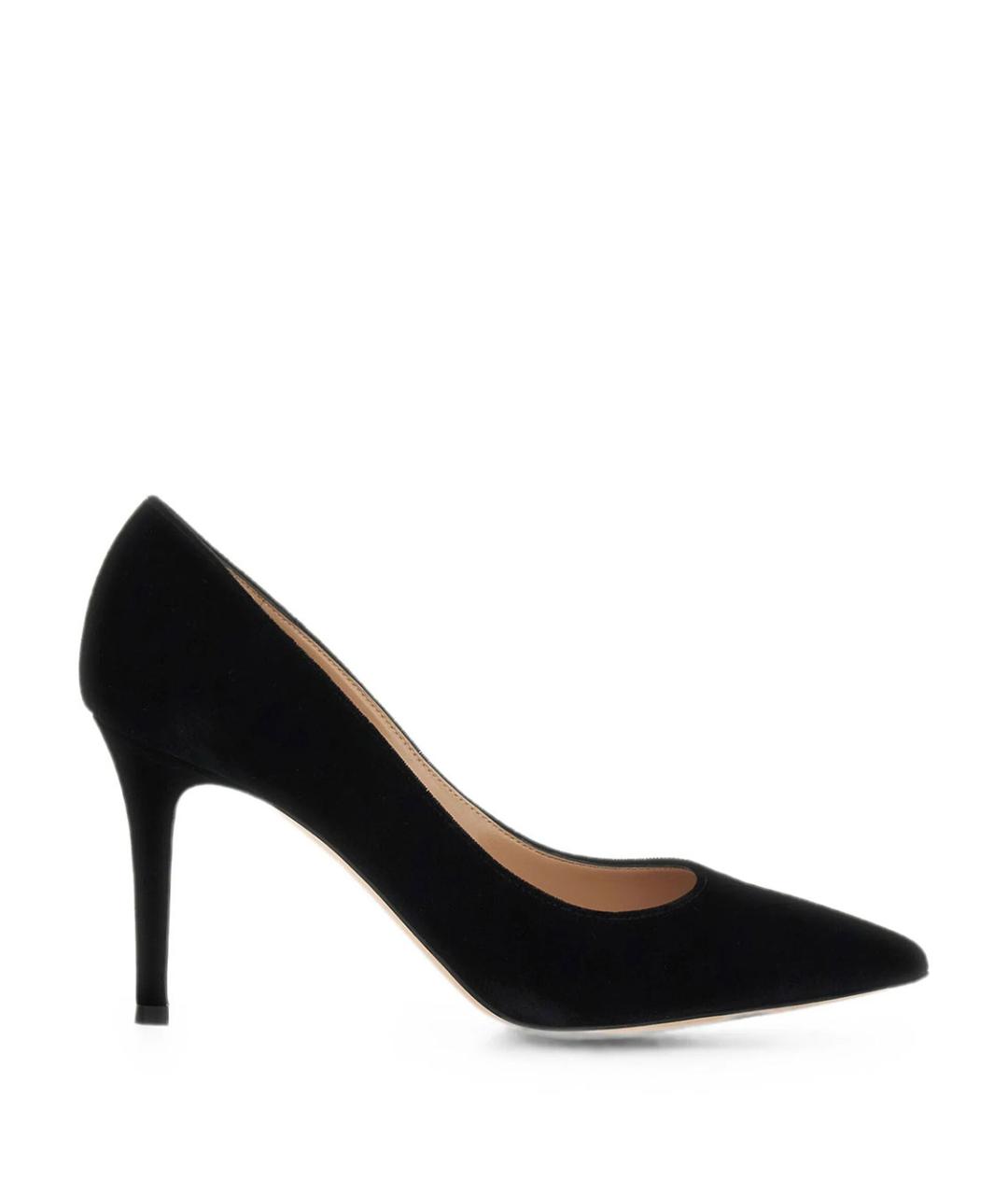 GIANVITO ROSSI Черные синтетические туфли, фото 1