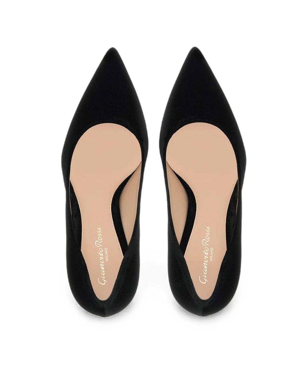 GIANVITO ROSSI Черные синтетические туфли, фото 3