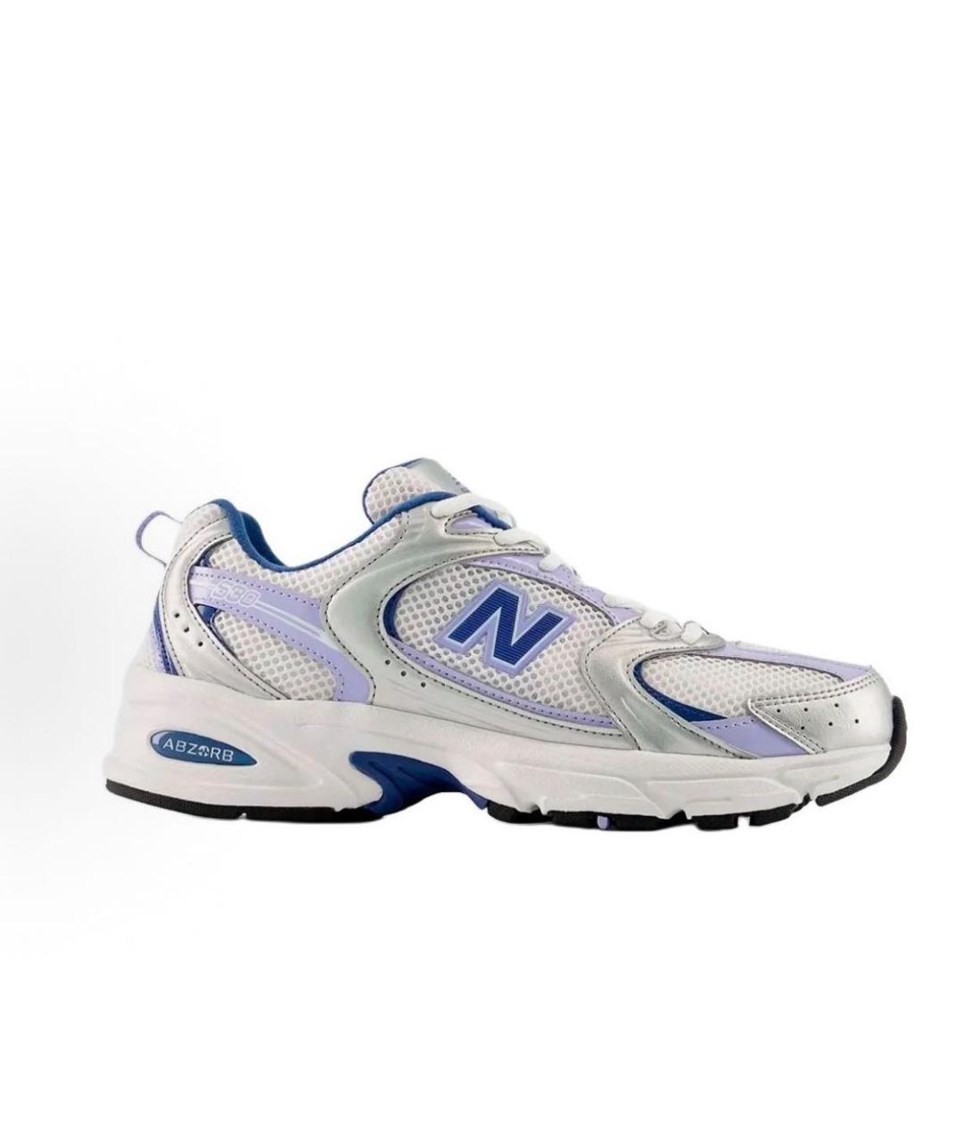NEW BALANCE Белые кожаные низкие кроссовки / кеды, фото 6