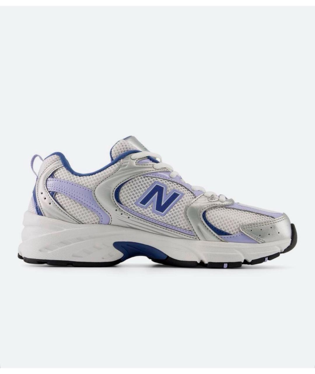 NEW BALANCE Белые кожаные низкие кроссовки / кеды, фото 2