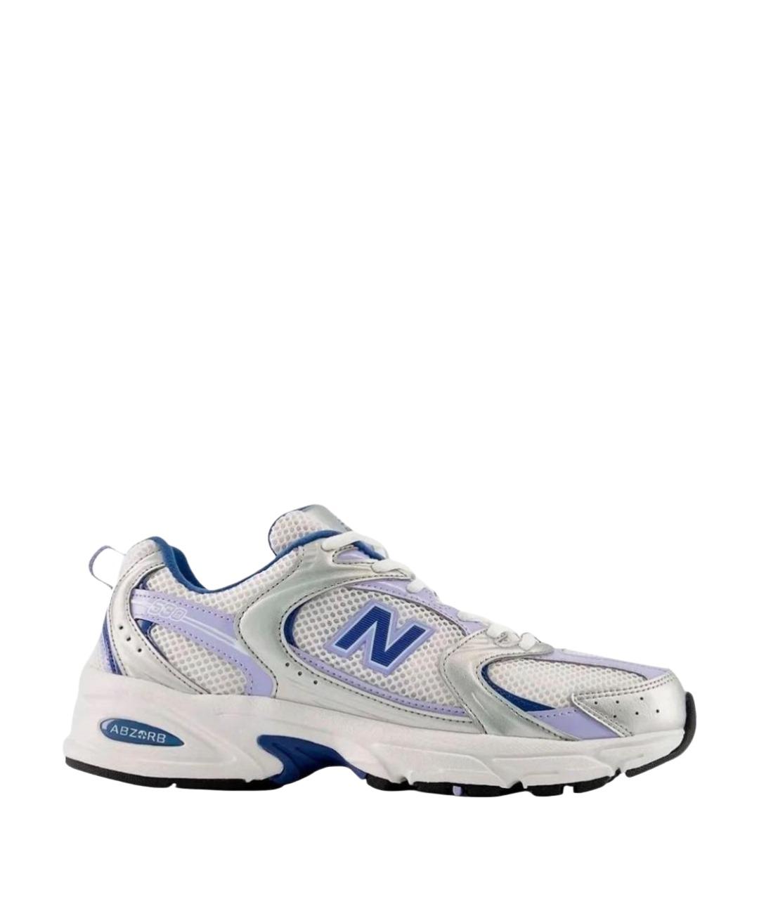 NEW BALANCE Белые кожаные низкие кроссовки / кеды, фото 1