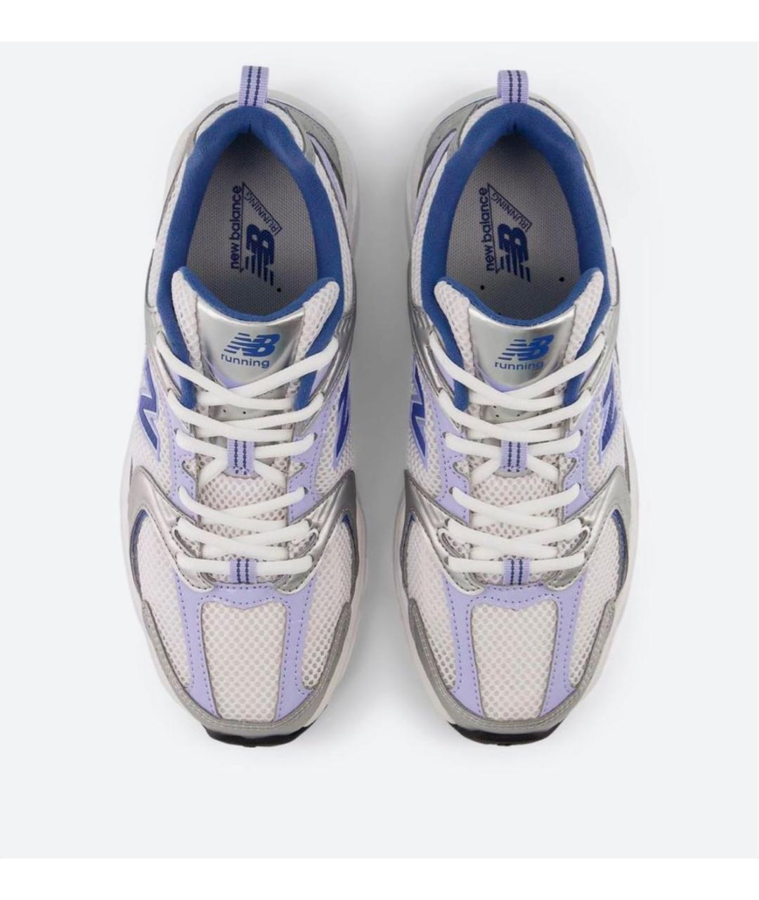 NEW BALANCE Белые кожаные низкие кроссовки / кеды, фото 4