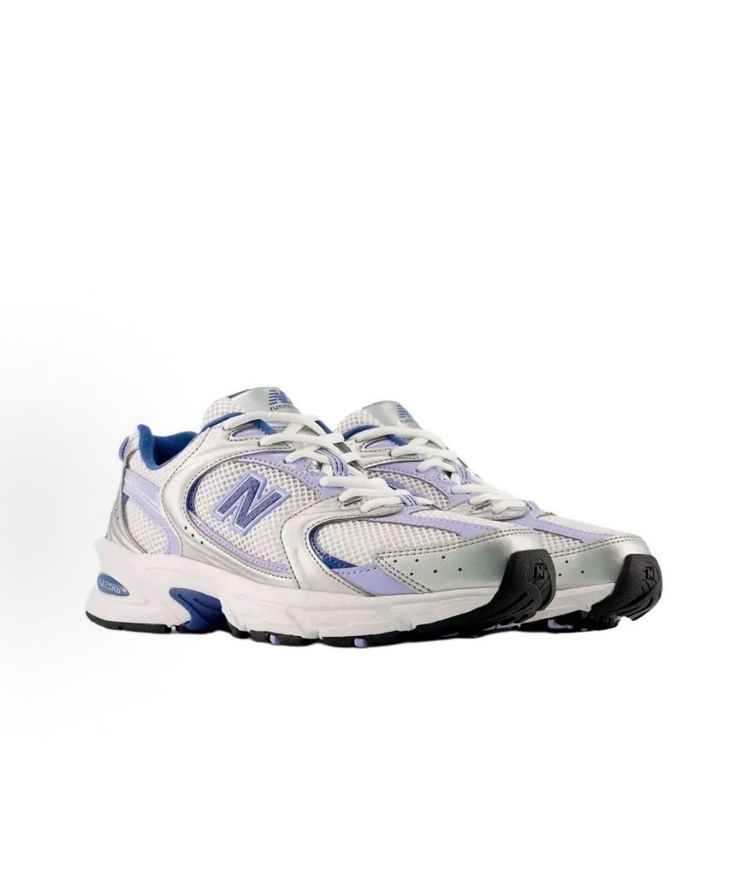 NEW BALANCE Белые кожаные низкие кроссовки / кеды, фото 3