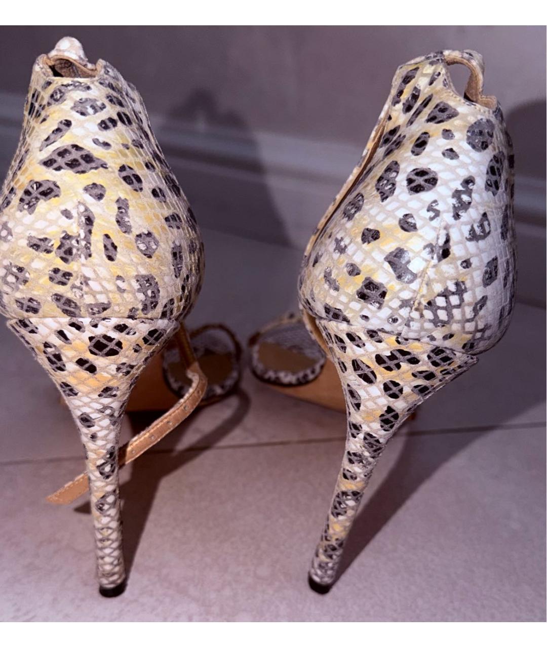 STUART WEITZMAN Мульти кожаные босоножки, фото 4