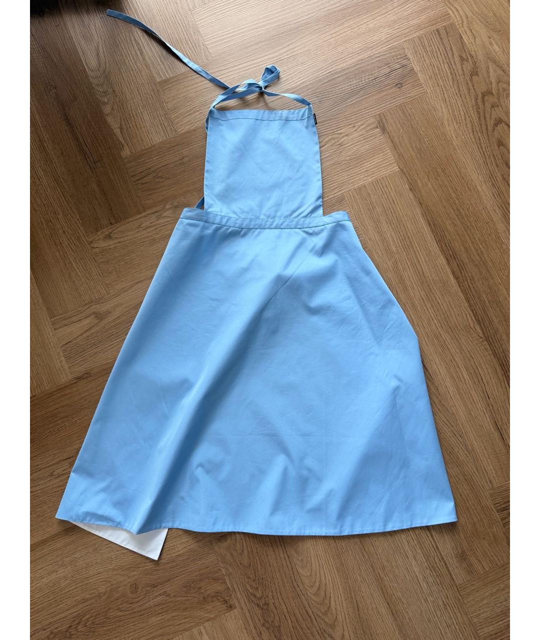MIU MIU Голубое хлопковое платье, фото 2