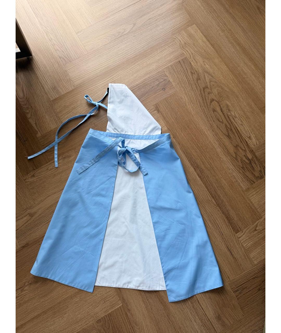 MIU MIU Голубое хлопковое платье, фото 4