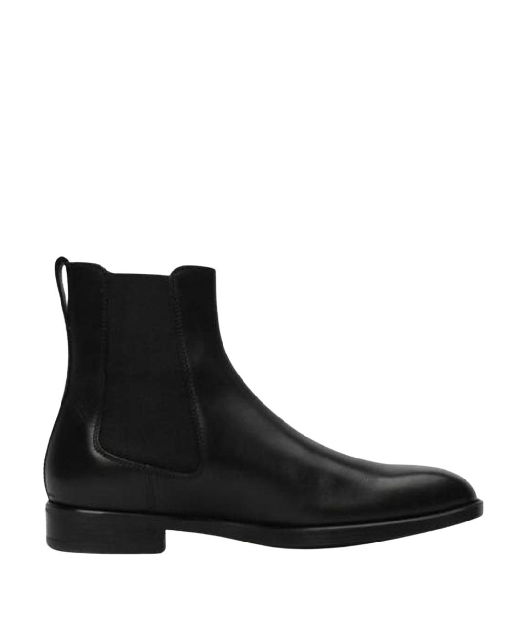 TOM FORD Черные кожаные высокие ботинки, фото 1